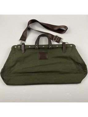 Line Of Trade No. 0312 Canvas Weekender Bag Gray Shoulder Duffle Carry On Bag
